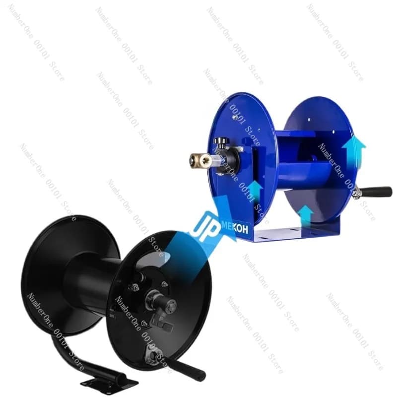 Avvolgitubo da Giardino Professionale con Manovella, Porta Tubo Acqua da 20m, Avvolgitore in Acciaio Inossidabile per Tubi Flessibili, Portatile per Fattoria