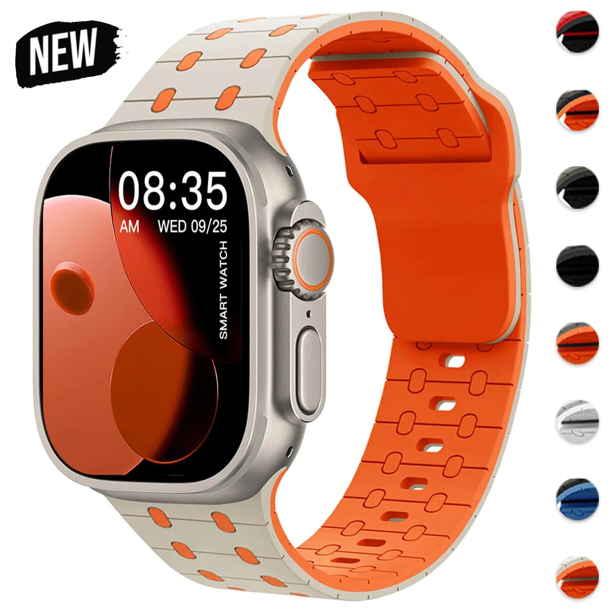 Silicone bracelet for Apple Watch 46mm 45mm 44mm 49mm 40mm 38 42mm Correa bracelet for iWatch Series 10 9 8 7 6 5 SE Ultra