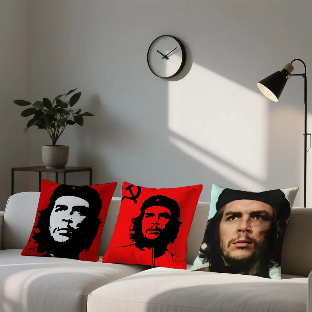cushion cover For Sofa Car Office G-Guevaras C-Che Cafe Soft And Comfortable Double-Sided Printing Pillow Cover