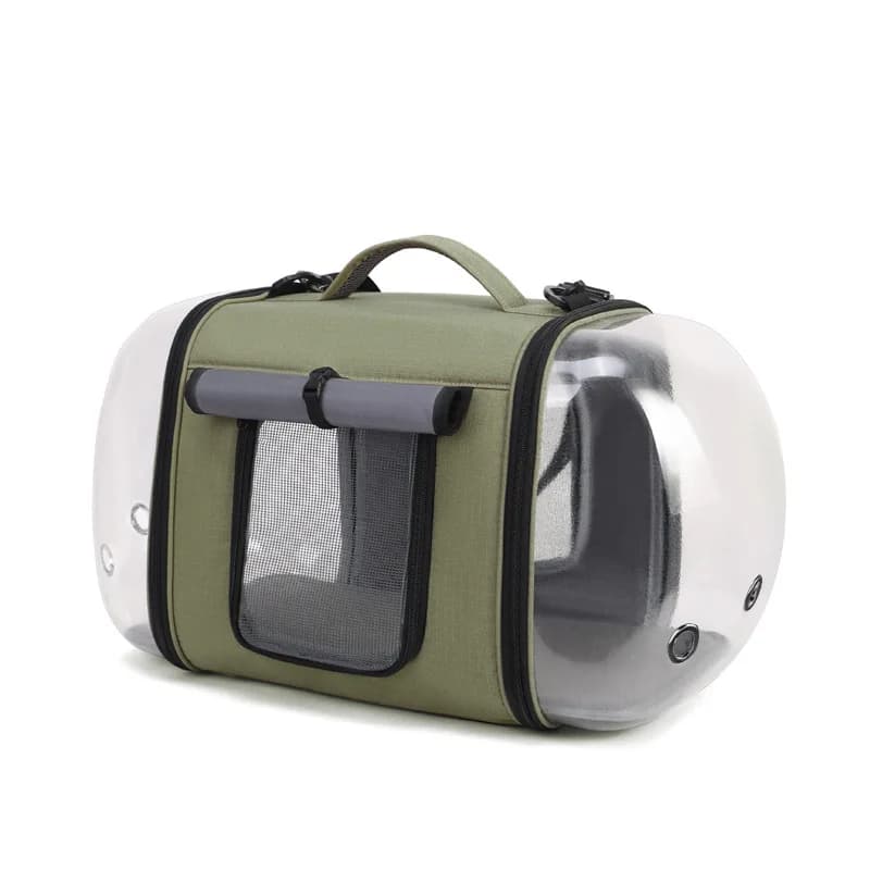 Transparent Cat Bag, Portable Space Capsule Pet Carrier, Foldable Handbag for Cats, Travel Friendly Pet Out Bag