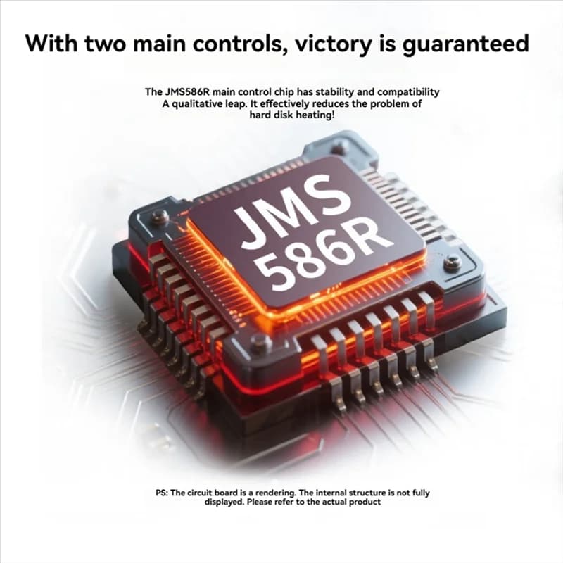 【T07A】Custodia SSD Nvme Dual Bay M. 2 2280 USB3.2 Gen2 Type-C Custodia per disco rigido esterno da 20 Gbps Scatola US PLUG