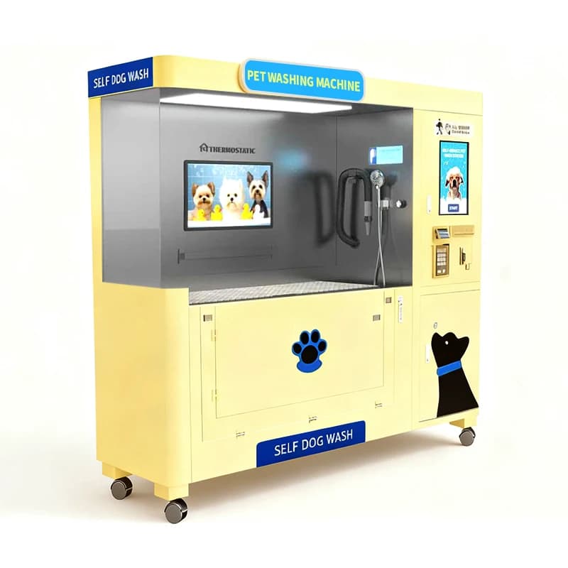 Stazione di lavaggio per animali domestici self service di fascia alta personalizzata con vasca da bagno integrata e sistema di lavatrice per toelettatura