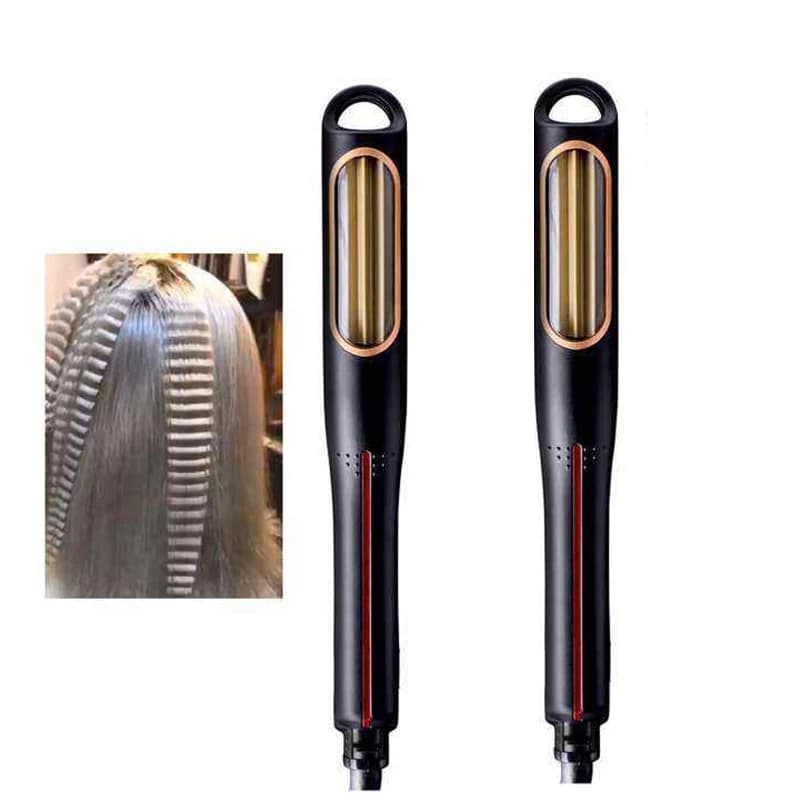 Professional hair cutter for soft hairstyles, automatic rotating hair folder, curling iron, soft and volumizing corrugated styling tools