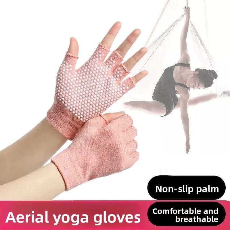 Guanti Antiscivolo per Pilates, Mezze Dita, Protezione Solare, Sottili, per Uomo e Donna, per Ciclismo, Guida, Lavoro, Resistenti all'Usura, Traspiranti