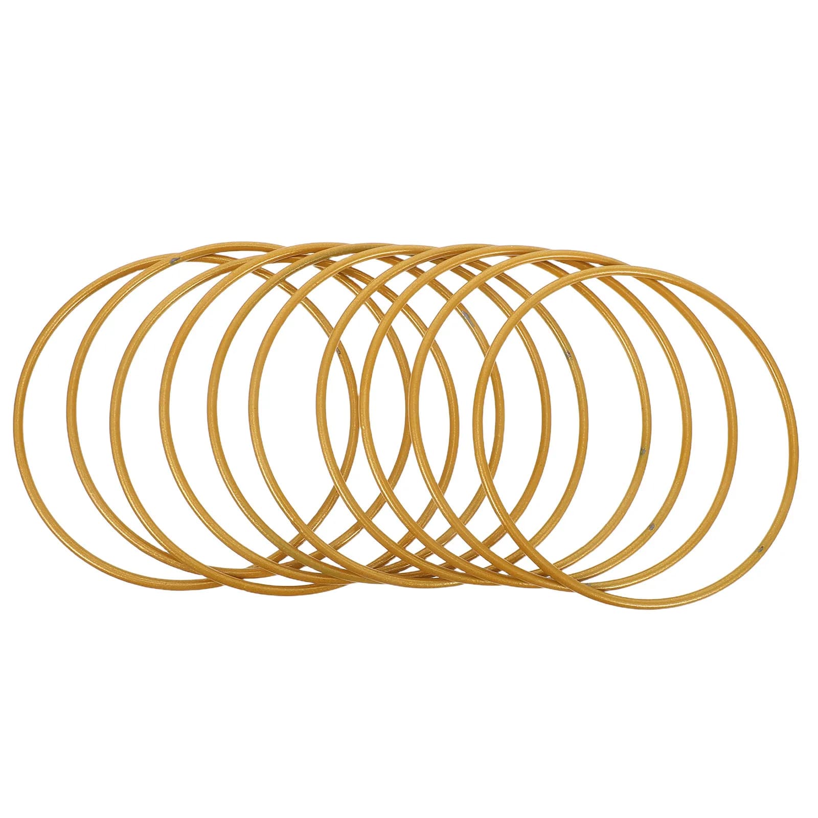 10Pcs Gold Hoop Rings Metal Macrame Dreamcatcher Frames 3.93 Inch Round Wreath Base DIY Floral Flower Hoop Wedding Wall Decor