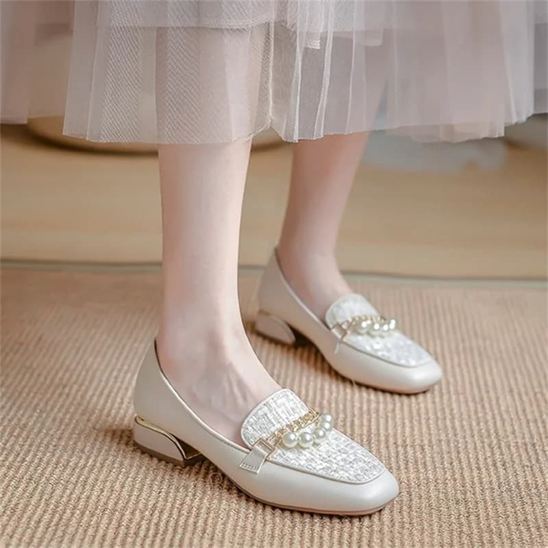 Nuovi Arrivi Primavera-Autunno 2026: Eleganti Scarpe da Fata con Tacco Spesso per Donna