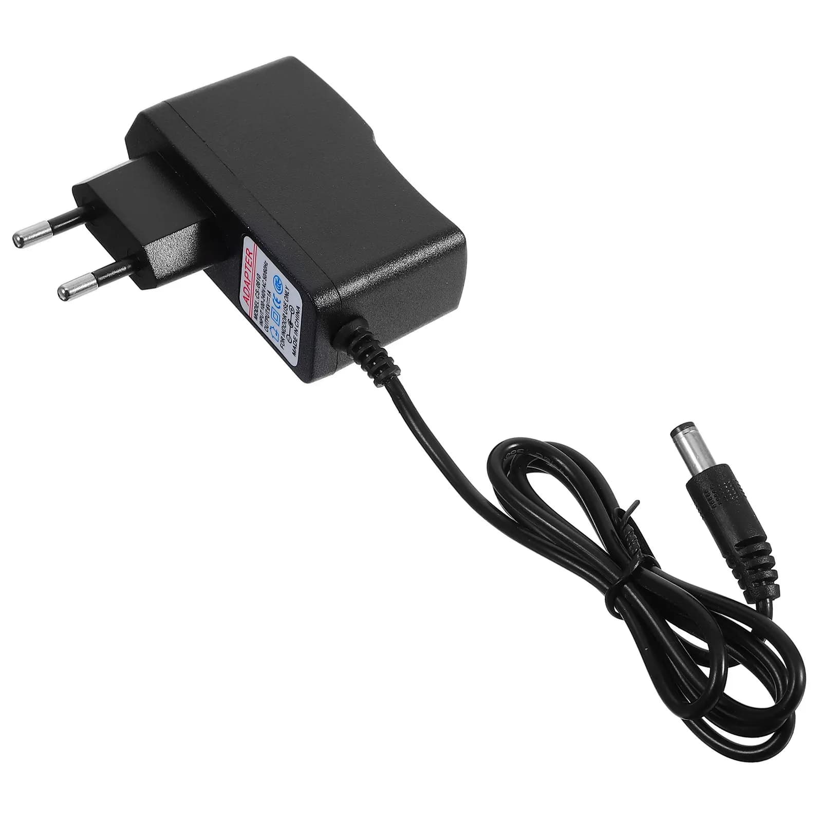 Caricatore 220-240V Nero con Spina EU, Adattatore di Alimentazione AC 6V 1A 5.5mm X 2.1mm ad Alte Prestazioni per Casa e Viaggio