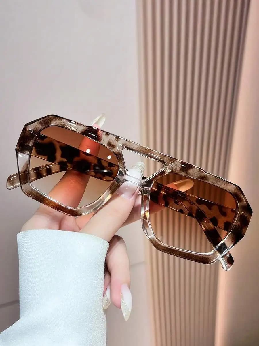 Asymmetric Y2K Style Fashion Sunglasses For Women Summer Beach Vacation Outdoor Travel