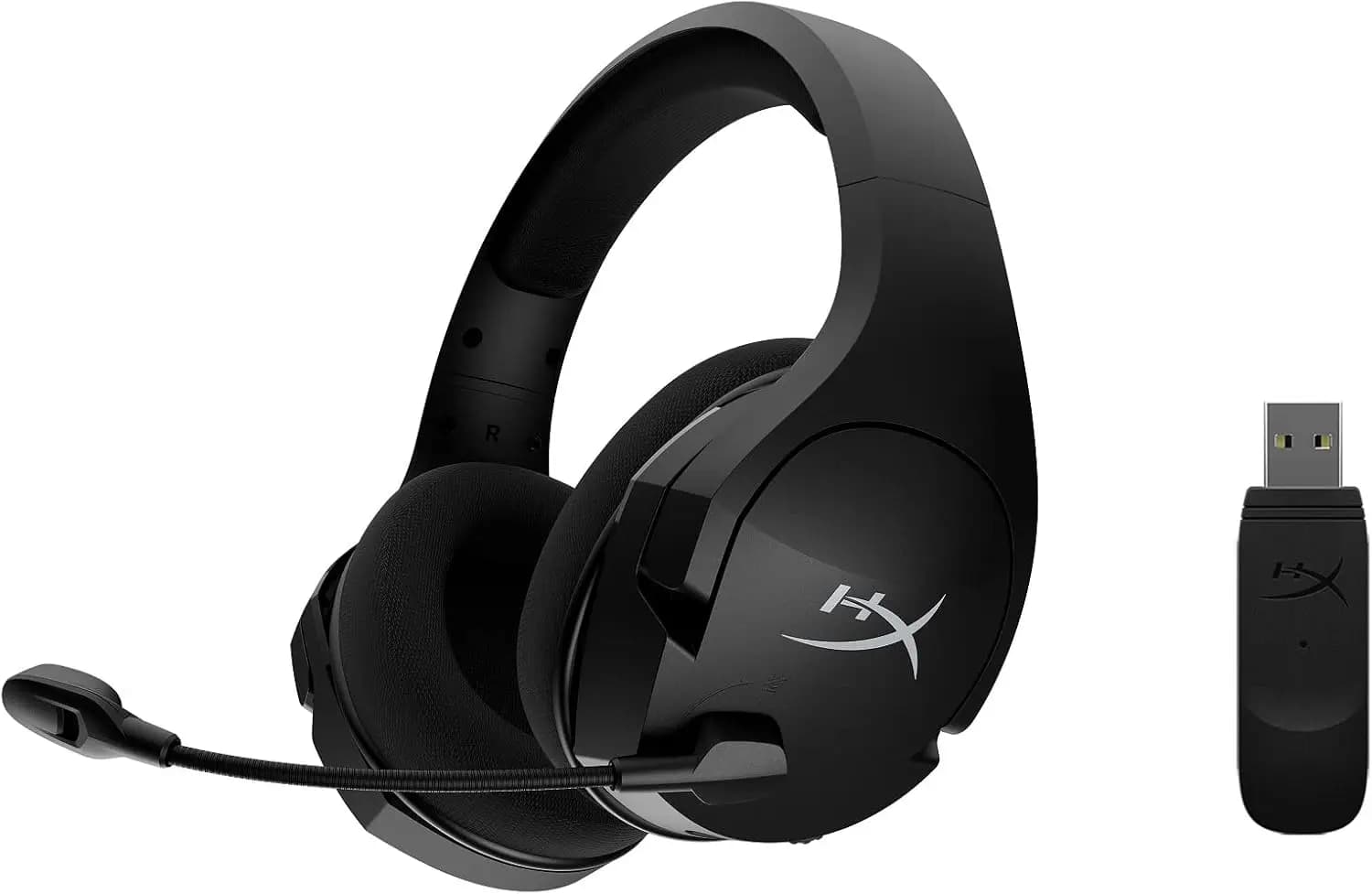 Cuffie da Gaming Wireless Leggere con Audio Spaziale DTS Headphone:X, Microfono con Cancellazione del Rumore per PC, Nero