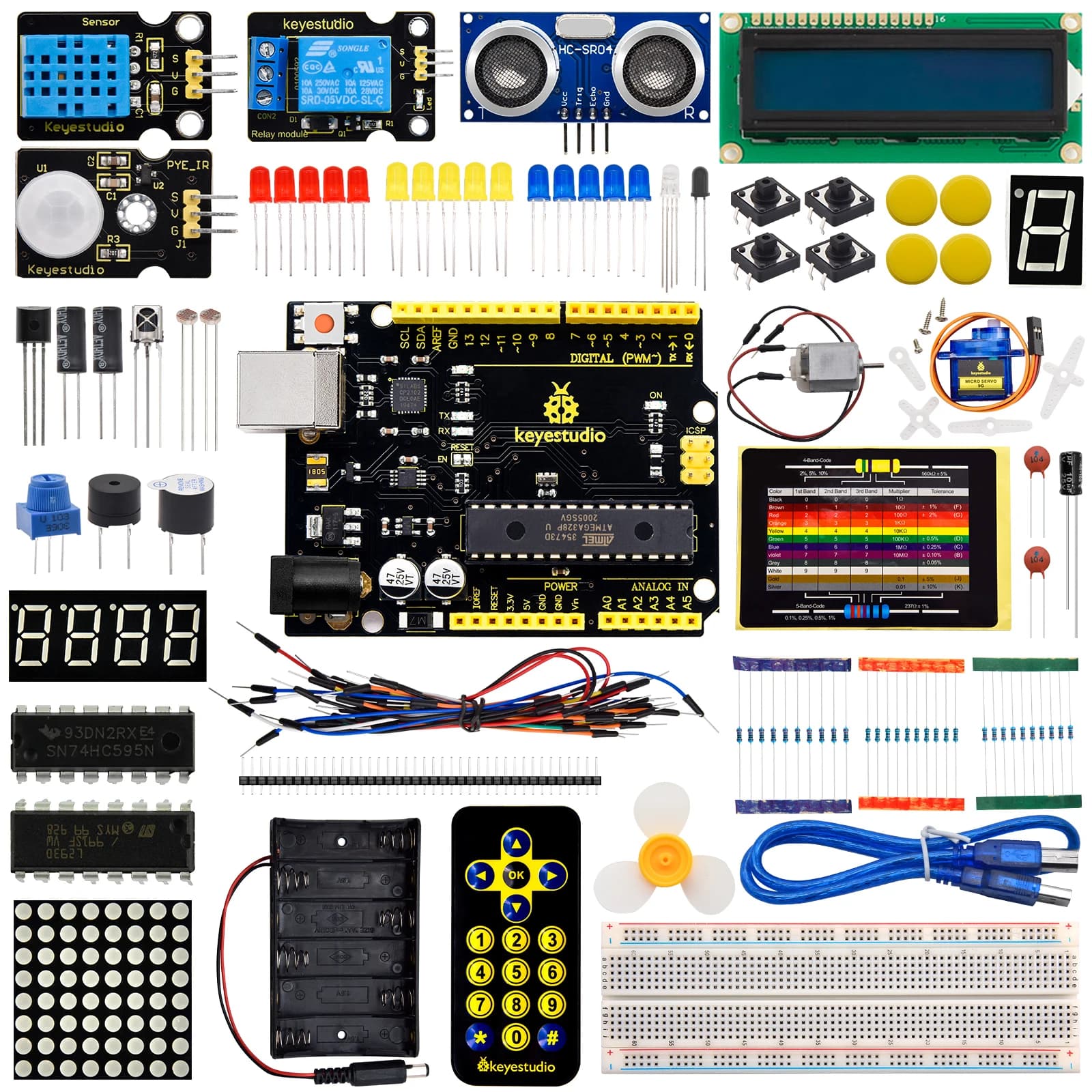 Kit module Starter Senson Kidsbits V2.0 68 components + 26 projects tutorial for Arduino IDE Programming Starter Kit for children