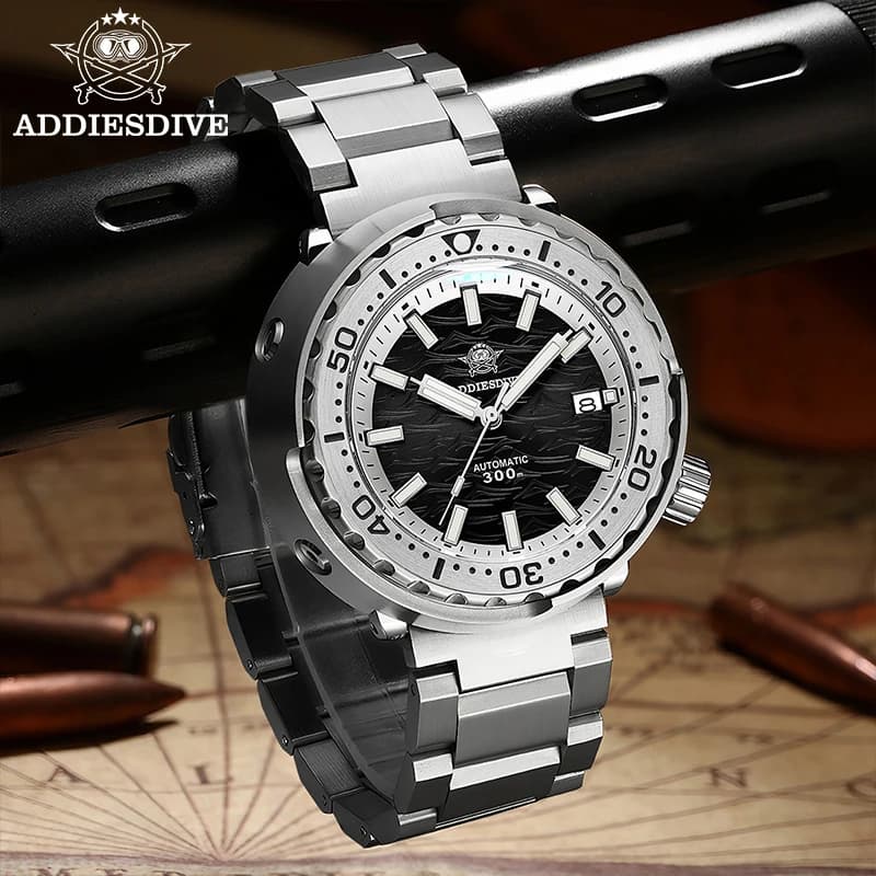 ADDIESDIVE Reloj Hombre Orologio subacqueo da uomo con cristallo di zaffiro 30Bar impermeabile BGW9 Luminoso NH35A Orologio meccanico automatico AD2098