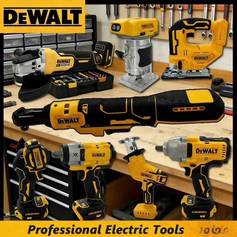 Smerigliatrice Angolare a Batteria DeWalt Brushless, Utensile Multifunzione per Utensili Elettrici da 18V: Taglierina, Lucidatrice, Pompa ad Aria, Pistola Termica