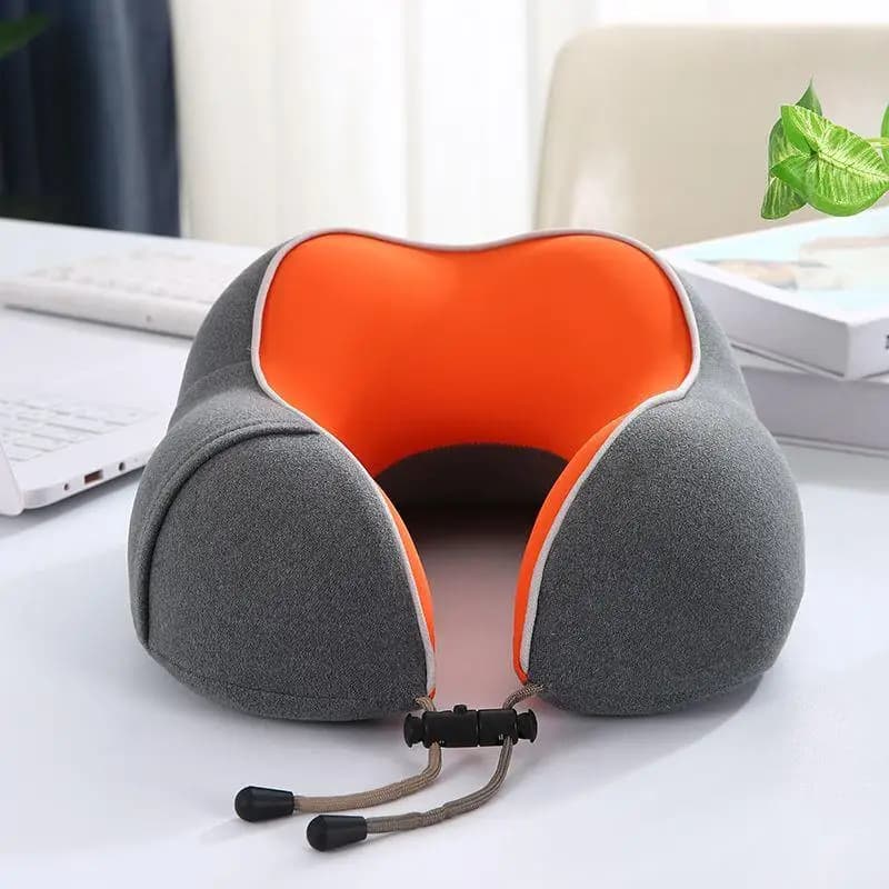 Cuscino a U in Memory Foam, Portatile per Viaggi e Ufficio, Cuscino per il Riposo, Supporto per il Collo per Adulti, Imbottito in Cotone, Design Non Ergonomico