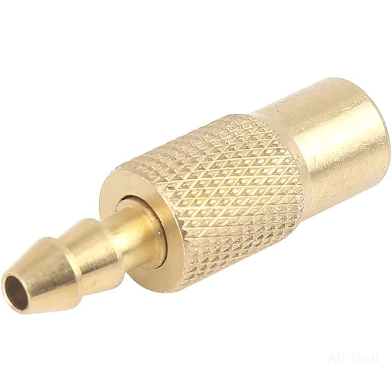 Connettore della valvola di gonfiaggio dei pneumatici per auto in ottone da 3,9 mm - Giunto a morsetto sicuro per sistemi di pompe ad aria