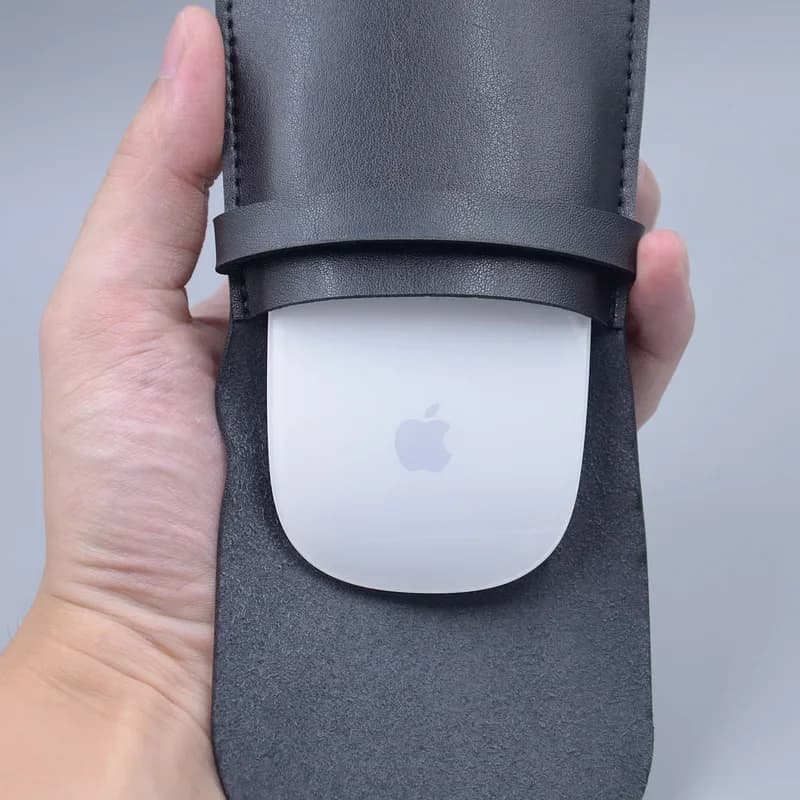 Custodia protettiva in pelle PU per Apple Magic Mouse 1 2 3 Custodia antipolvere per mouse Custodia per mouse