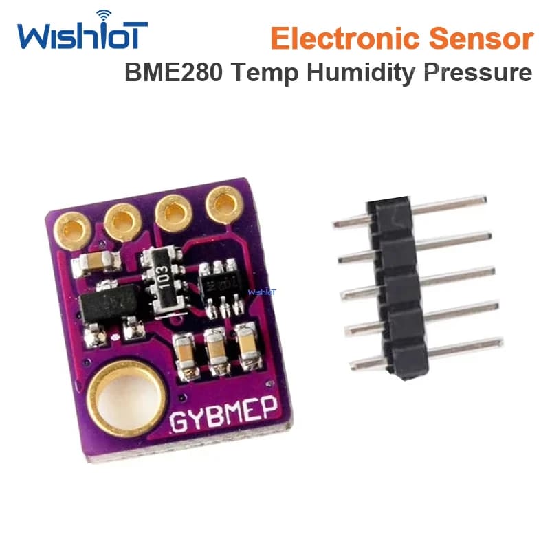 BME280 Sensor Module 5V Temp Humidity Pressure Sensor I2C/SPI 1.8-5V High Precision for Arduino & IoT