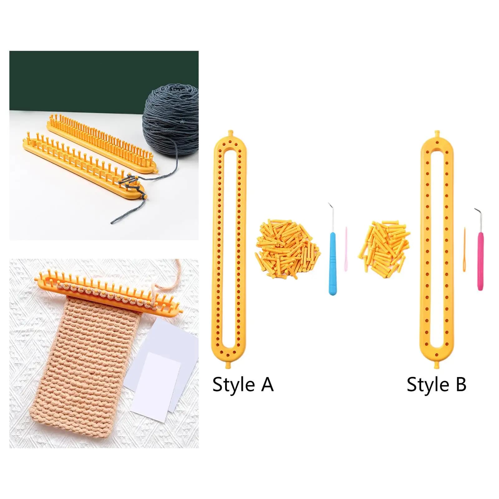 Knitting Loom Set DIY Machine Crochet Sewing Tools Weaving Tools for Shawl