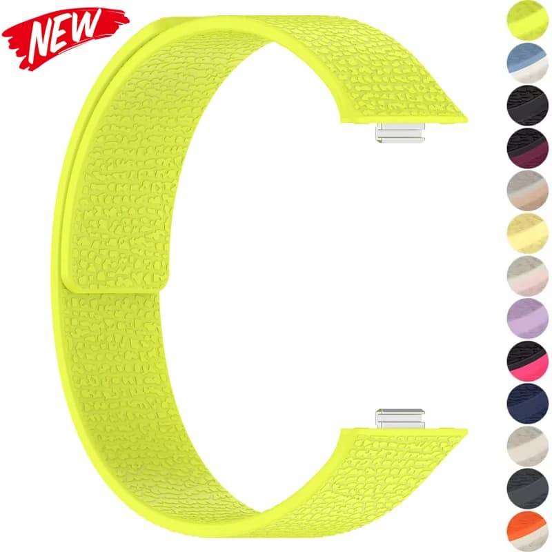 Two color Silicone band for Huawei watch fit 4 4pro 3 Lychee parttern strap for Huawei band 3 4 4pro smartwatch sport bracelet