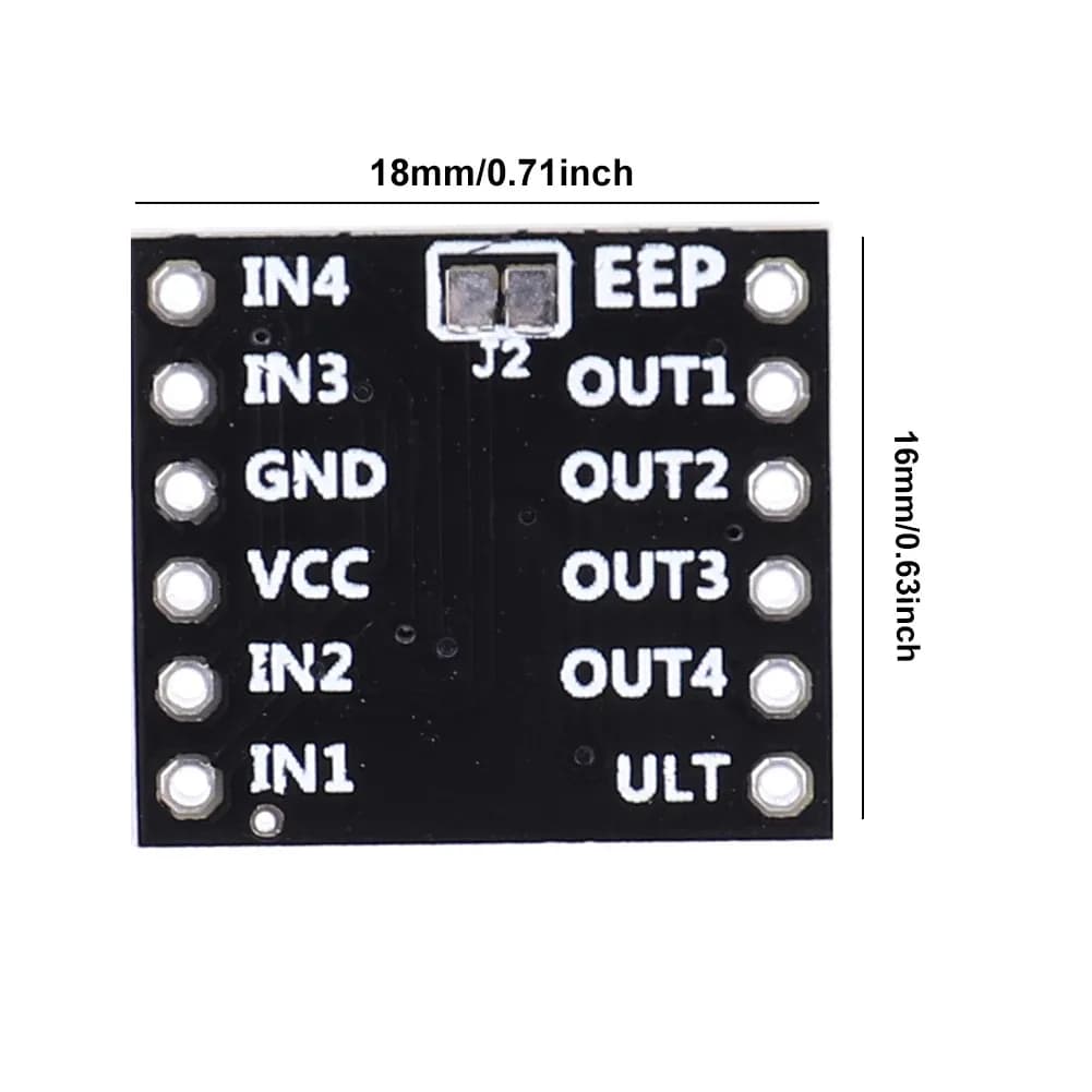 Modulo Driver Motore DC DRV8833 a 2 Canali, Doppio Ponte H 1.5A, Dimensioni Ridotte per Arduino, Auto Smart, Robot