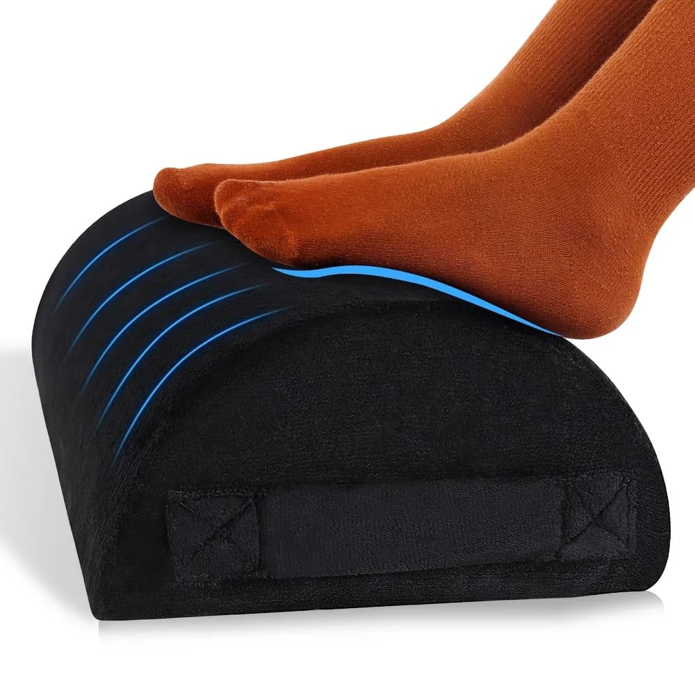 Cuscino semicilindrico, poggiapiedi da ufficio, massaggio ai piedi, cuscino per gambe, poggiapiedi ergonomico