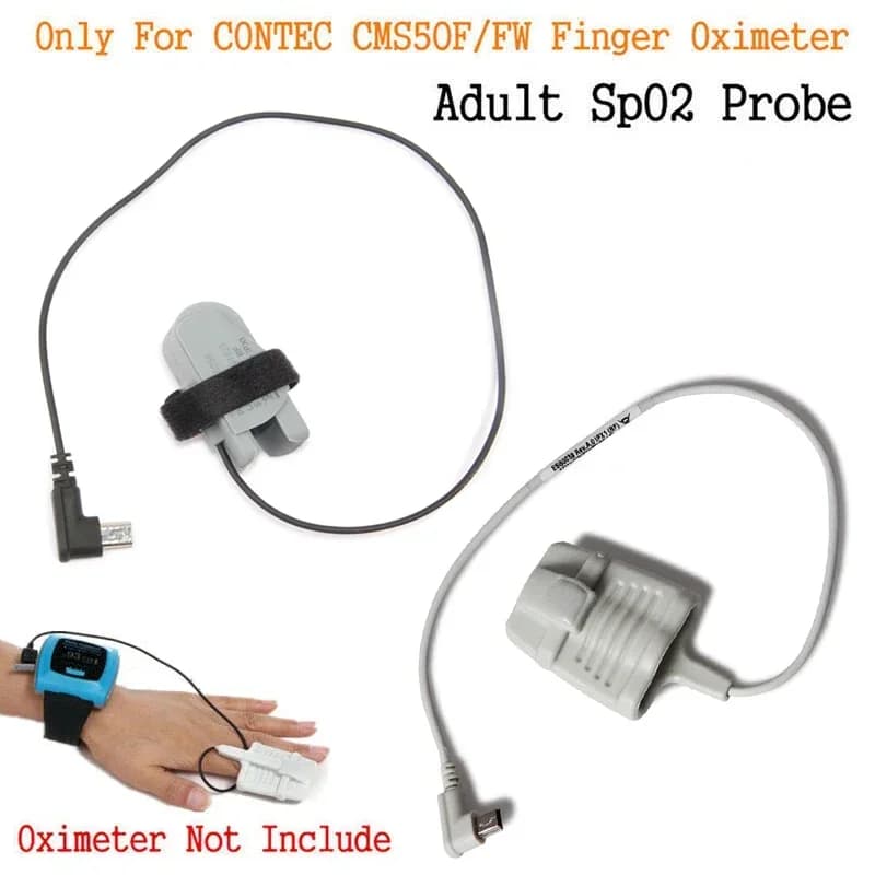 Reusable SPO2 sensor with SpO2 probe for 0.35 M random C type adult finger for CONTEC CMS50FW pulse booster