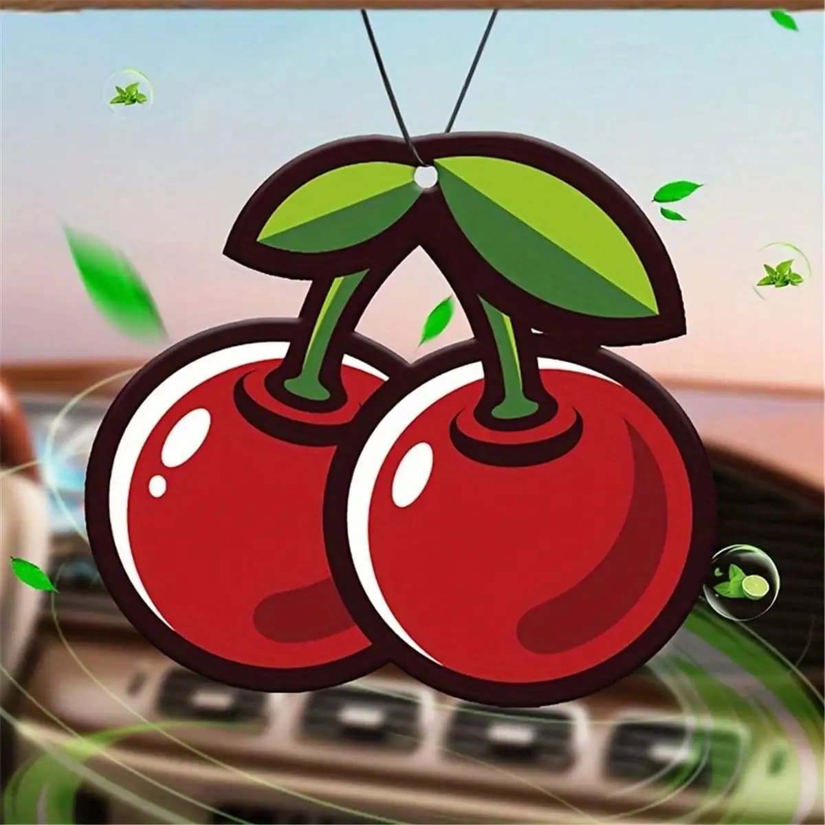 Deodorant for cars Fruit Cherry Long-lasting scented paper, odor removers, elegant suspension for mirror retrovisore decorates the ca