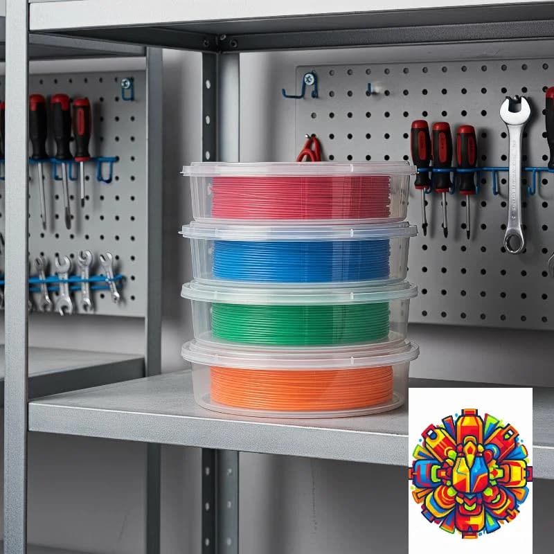10 Pack Stackable 3D Filament Storage Boxes Transparent Sealed Moisture Proof Dustproof Cases for 3D Printer Accessories