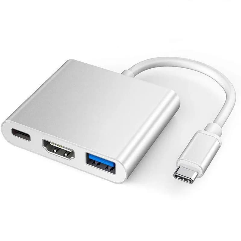 For Samsung Huawei IPad Mac NS USB 3.1 Type C to HD 4K USB 3.0 cable 3 to 1 USB-C to HDMI compatible cable converter