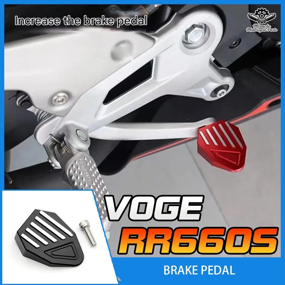 Pedale del freno antiscivolo modificato e allargato, leva del cambio estesa e accessori per il pedale del freno posteriore per VOGE RR660S