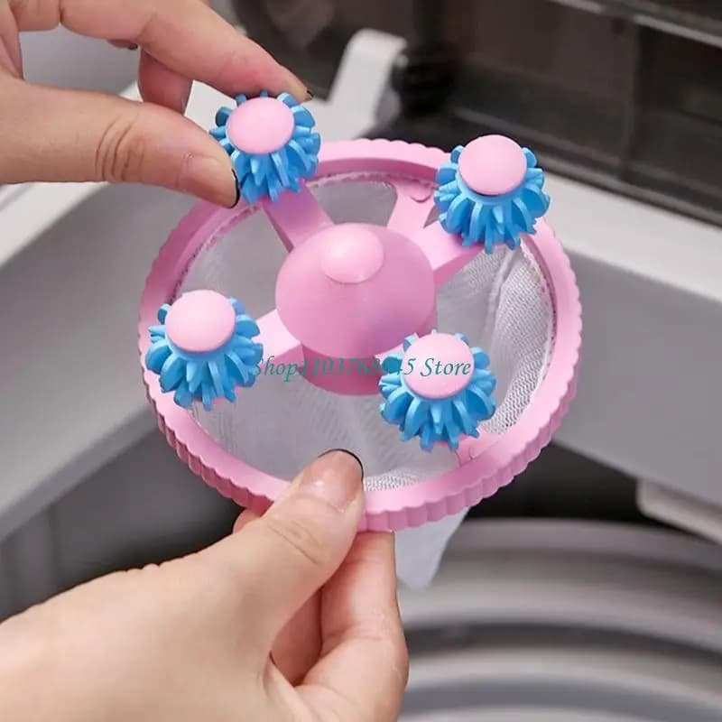 Recyclable particle collector with filter mesh bag for R53F washing machine for linen care