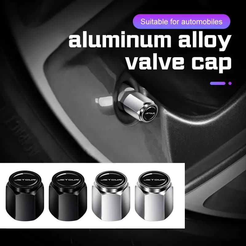Per Jetour T2 T3 X70 X70S X70M X90 PLUS Dashing X-1 X95 4PCS Metallo Auto Ruota Valvola della gomma Tappo Stelo Coperture Accessori Impermeabili