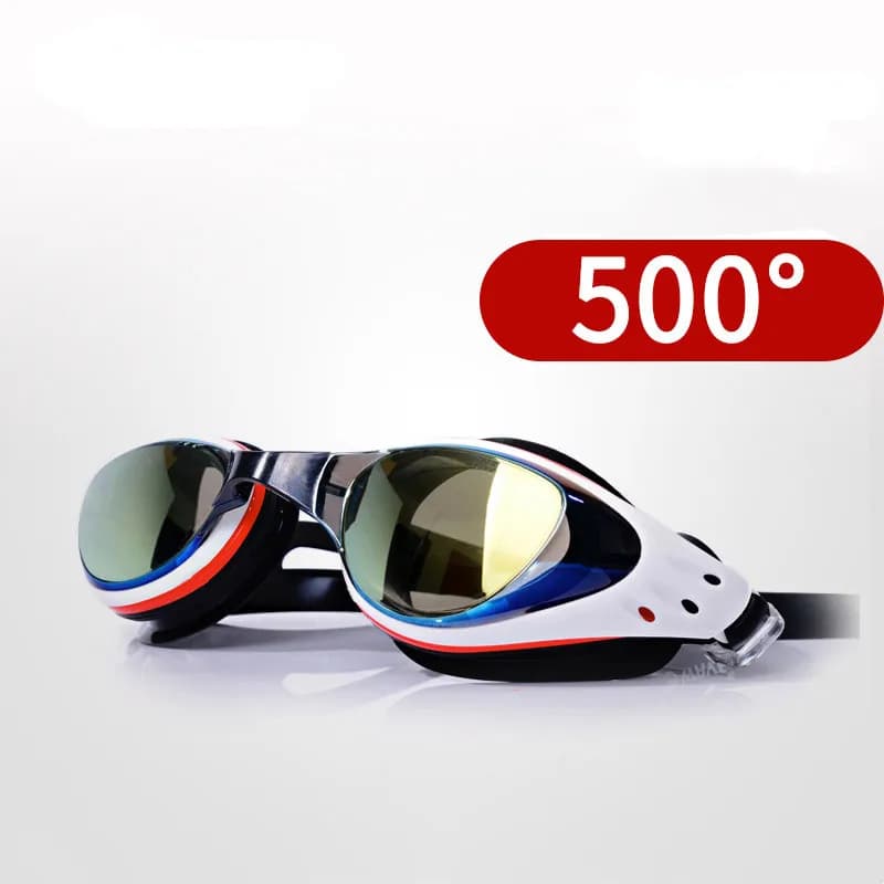 Professional swim glasses for myopia waterproof swimming glasses anti-fog UV swimming glasses in Silicone surf glasses