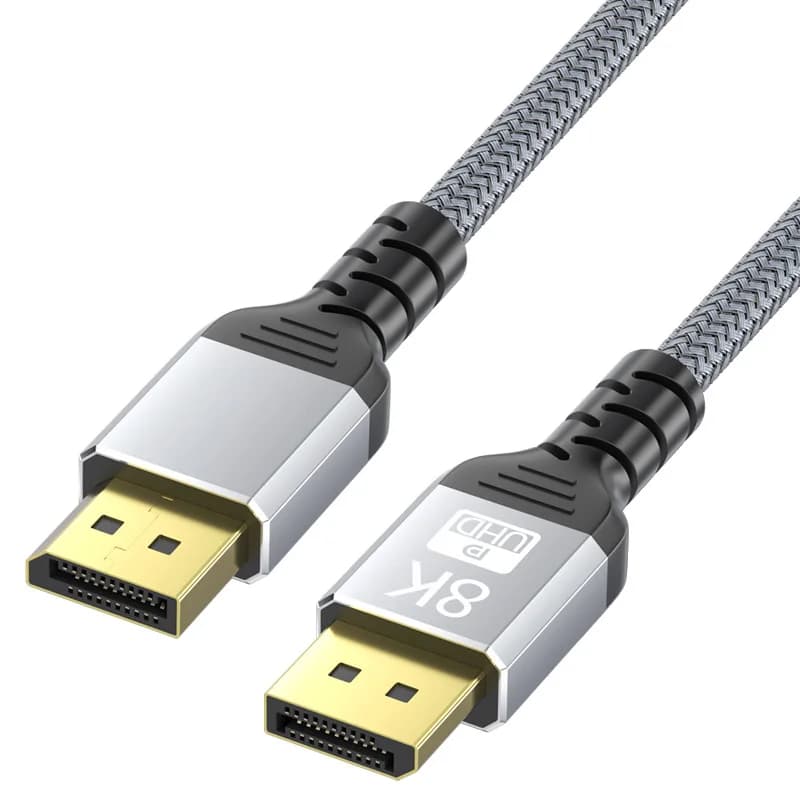 8K DP 1.4 Cable 8K@60Hz DisplayPort 1.4 Video HD Cable DP to DP 4K@144Hz 2K@165Hz for Laptop TV Xbox Projector Gaming Monitor