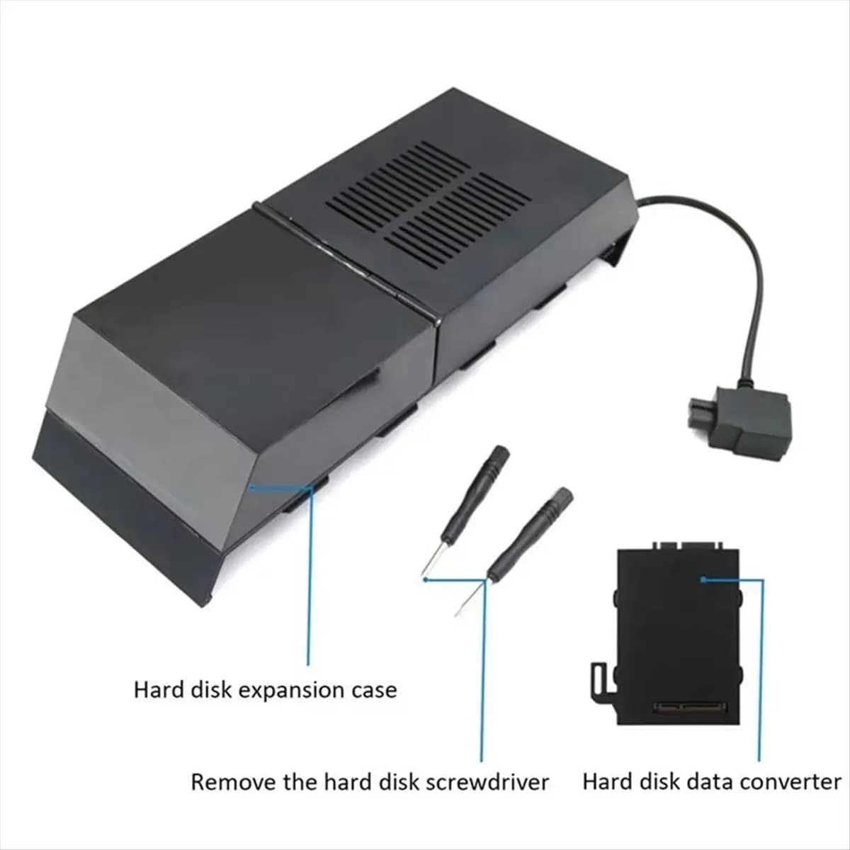 ABGN Hard Drive HDD Enclosure 3.5 Inch Hard Drive External Box External Hard Drive Case Data Bank Game Host Cage