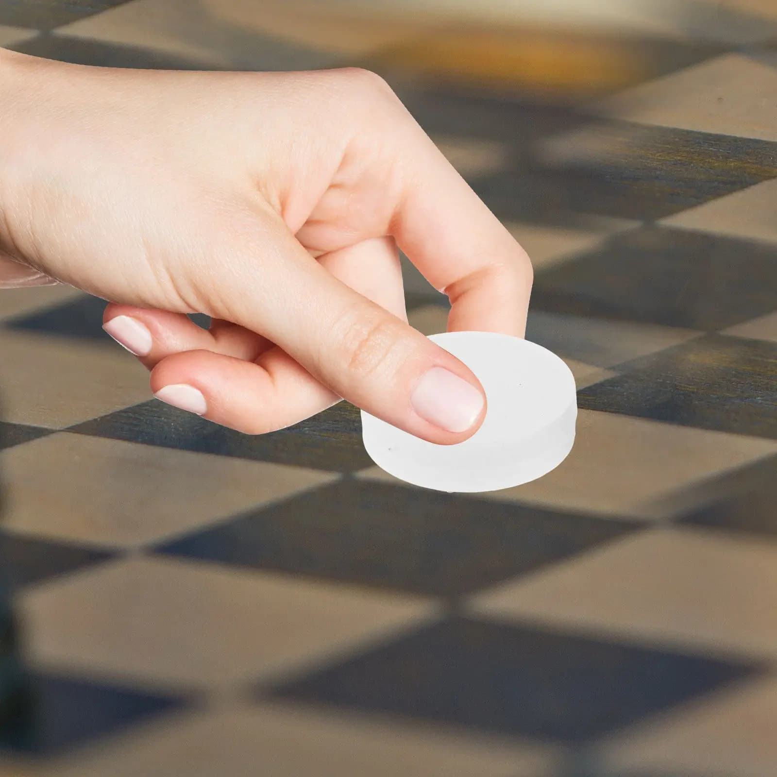30 pezzi di scacchiere in plastica, resistenti, rotondi, accessori per giochi da tavolo, facili da trasportare, ricambi per backgammon e scacchi.
