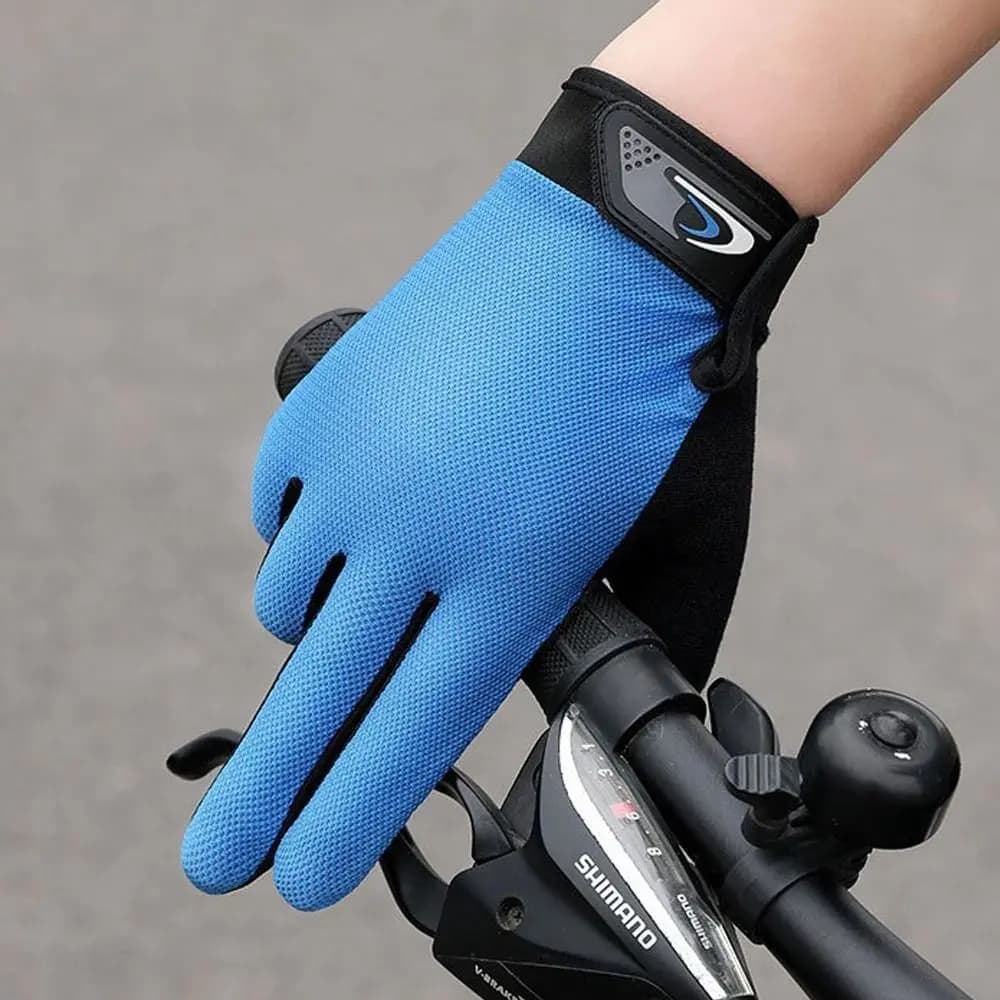 Full Finger Cycling Gloves Summer Men Women's Fishing Gloves Long Mtb Touchscreen Breathable Fishing Accessories