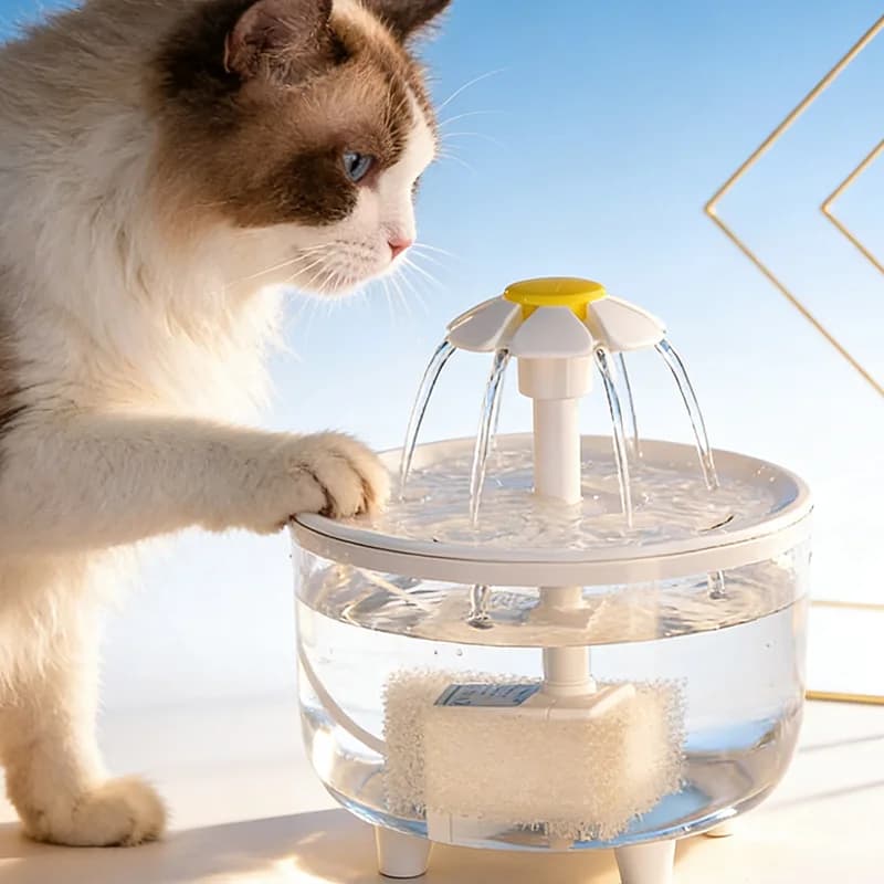 Animali Domestici Fontana di Acqua Filtro Automatico USB Elettrico Muto Abbeveratoio per Gatti Ciotola Ricircolo Filtring Bevitore per Gatti Distributore di Acqua