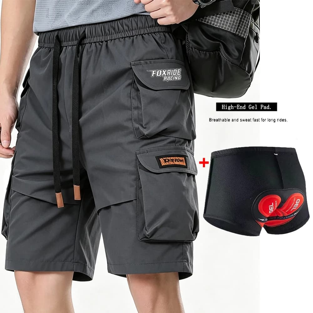 FOXRIDE RACING Biking Shorts Cycling Man Cargo MTB Downhill Pants Bicycle Bottoms Enduro Mountain Biker Short Deportivo Hombres