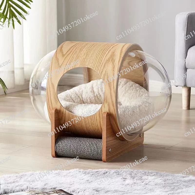 Space capsule cat litter cat delivery room universal in all seasons closed winter cat house warm