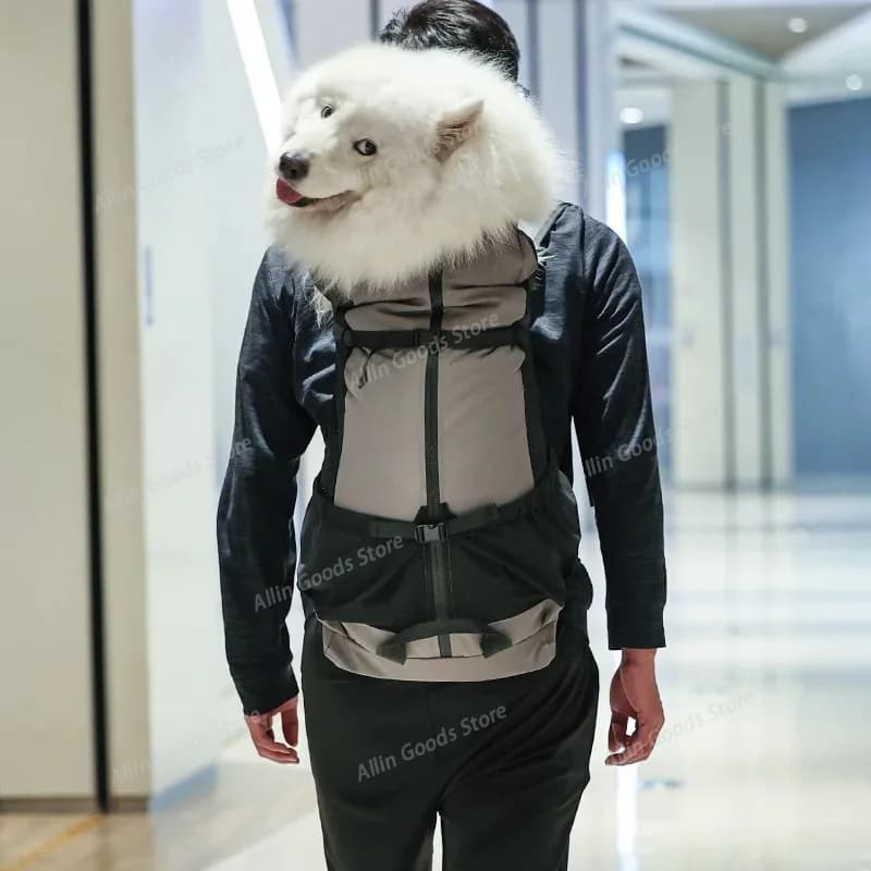 Multifunctional Breathable Pet Travel Backpack Ventilated Mesh Carrier Bag For Dogs Outdoor Hiking Cycling Motorcycle Sports