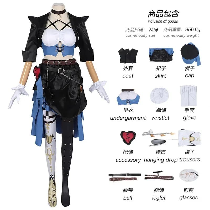 Anime Egg Party Irene Iren Cosplay Costume da poliziotta magica Cappello Natale Costumi di carnevale di Halloween Full seta;k6;8',