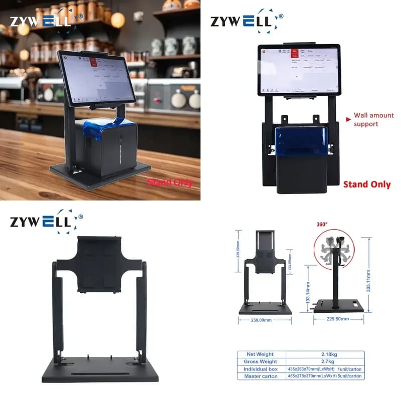 High Quality Single Screen Laptop 7.9-12.9 Inch Pad Stand ZY-TS31 Metal Adjustable Desktop Printer Stand