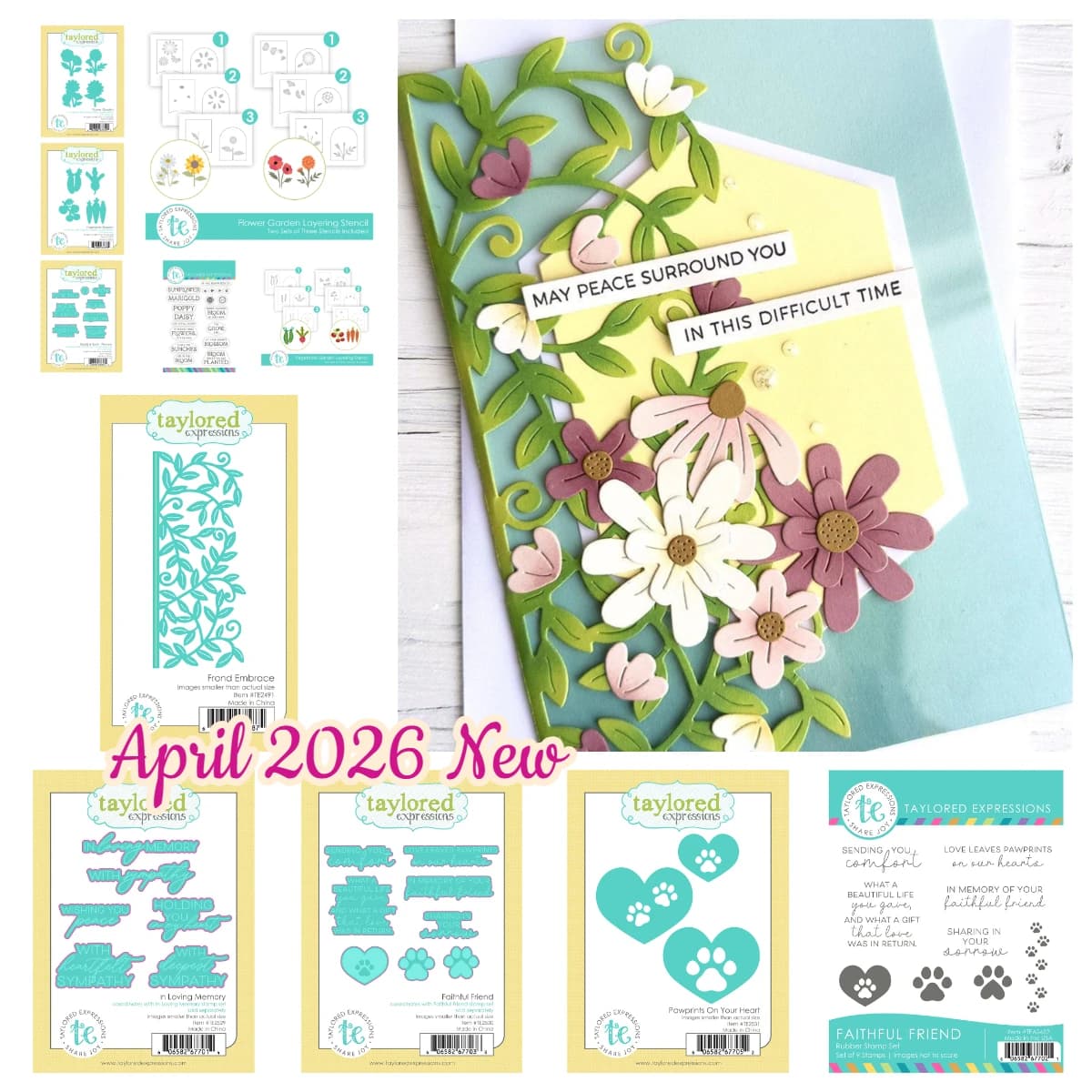 Nuovi Stampi e Timbri in Metallo per Fiori e Semi - Set Decorativo per Scrapbooking, Stencil e Modelli per Biglietti Fai-da-Te, Aprile 2026