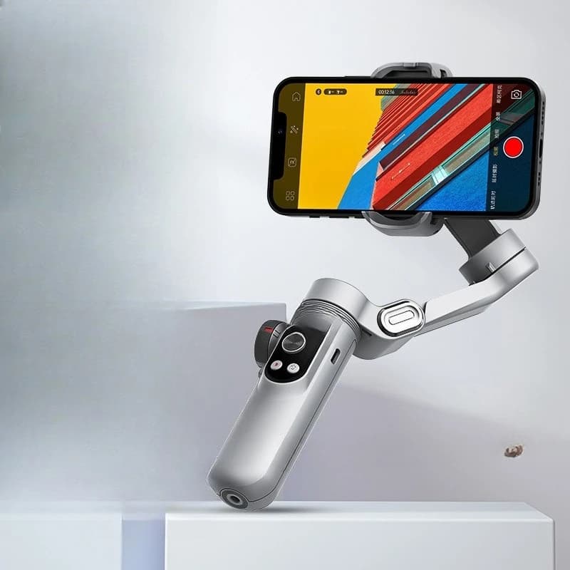 Stabilizzatore cardanico per telefono cellulare selfie stick fotocamera artefatto tiro portatile a tre assi