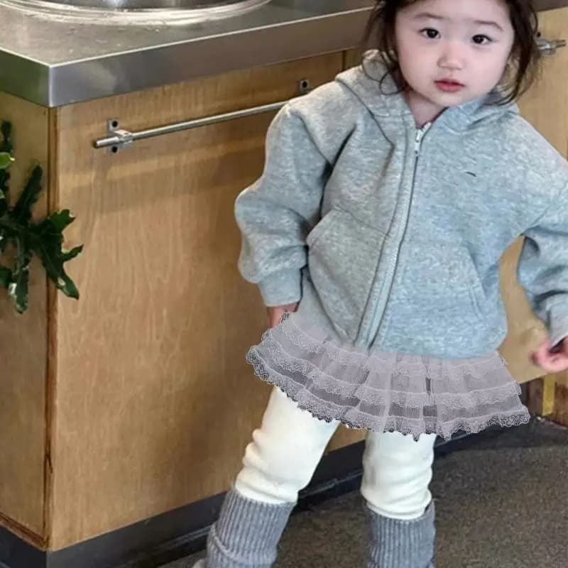 97BE Elegante gonna in tulle per bambine, gonna corta impilabile con tenda scoreggia a tre strati, elastico in per bambini