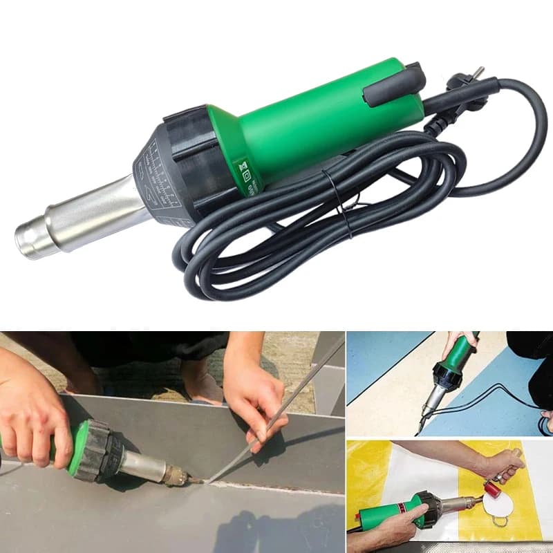 220V 1600W integrated plastic welding gun temperature adjustment torch for welding plastic thermal gun for hot air torch with Tool Set