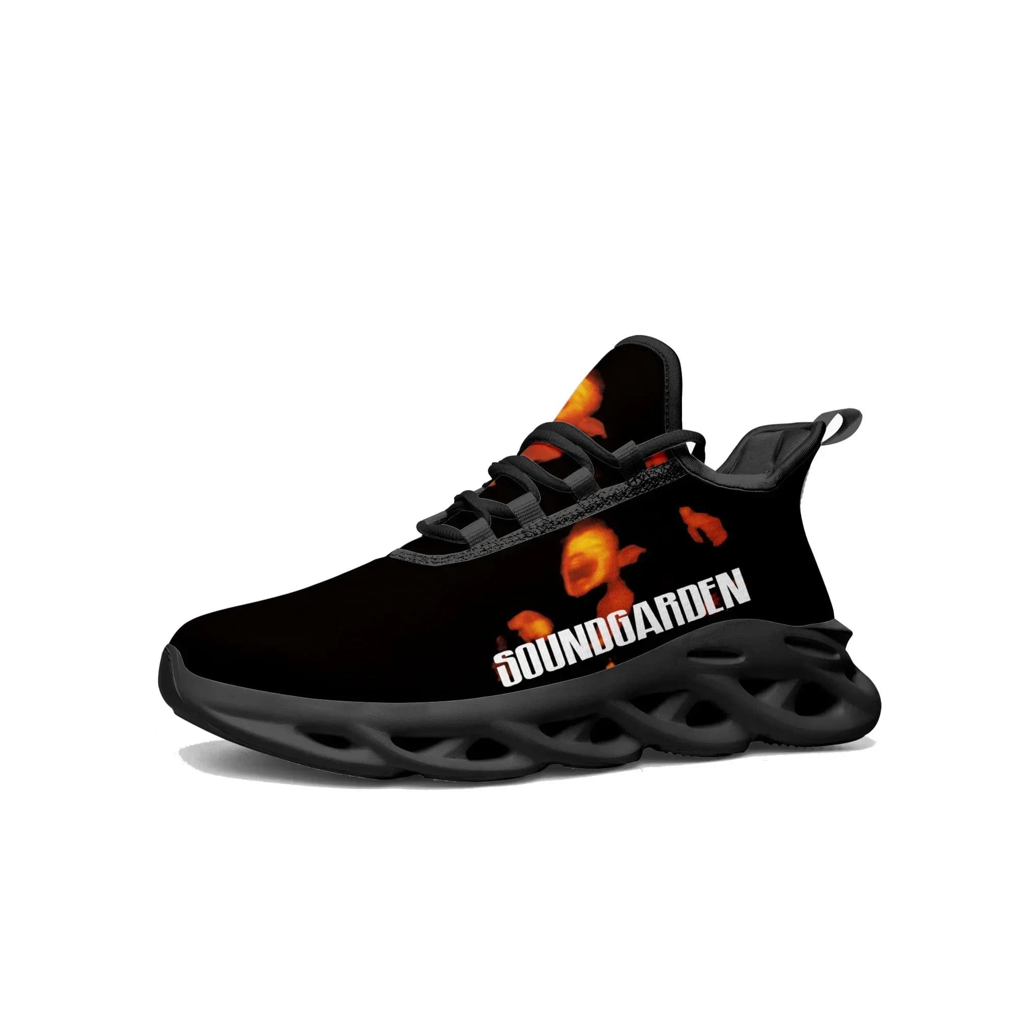 Soundgarden Rock Band Flats Sneakers Mens Womens Sports Run Shoes High Quality Sneaker Customization Shoe Lace Up Mesh Footwear