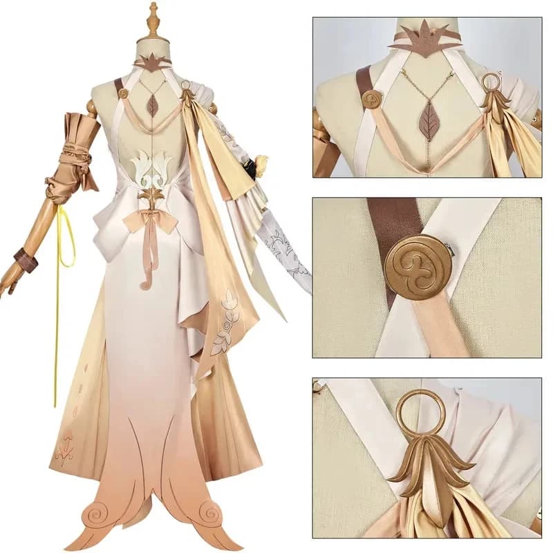 A;3\v,7'd/Aglaea Cosplay Game Honkai: Star Rail Costume Wig Elegant Cute Formal Sexy Dress Halloween Party Role Play Cx;4'v\7,h/