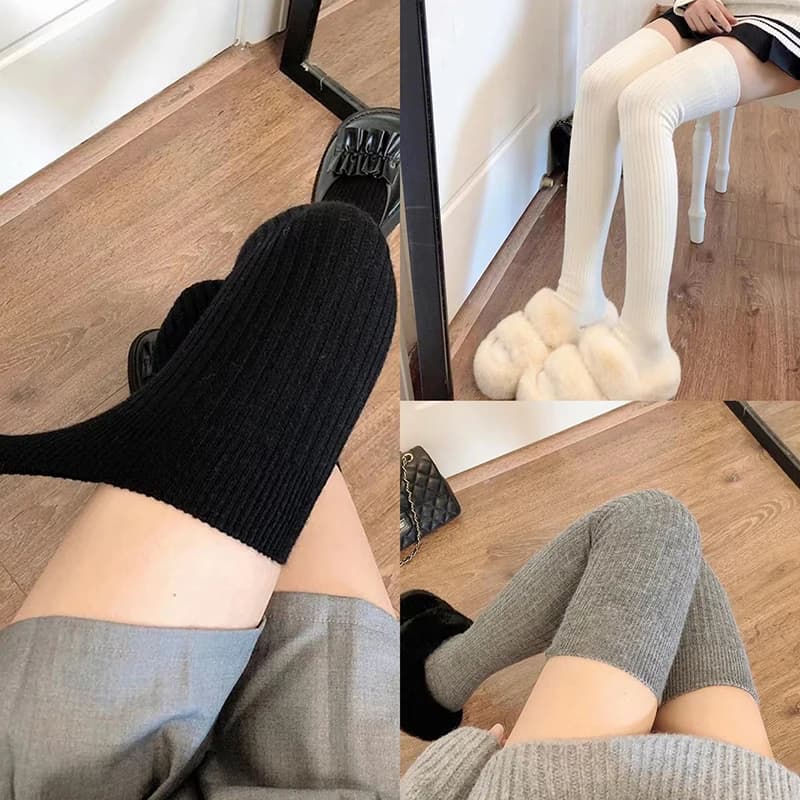 1 Socks Paio Above the Ginocchio for Women, Trendy Casual, Women's Long Socks, Warm Warm Cotton Socks, High Tube Leggings