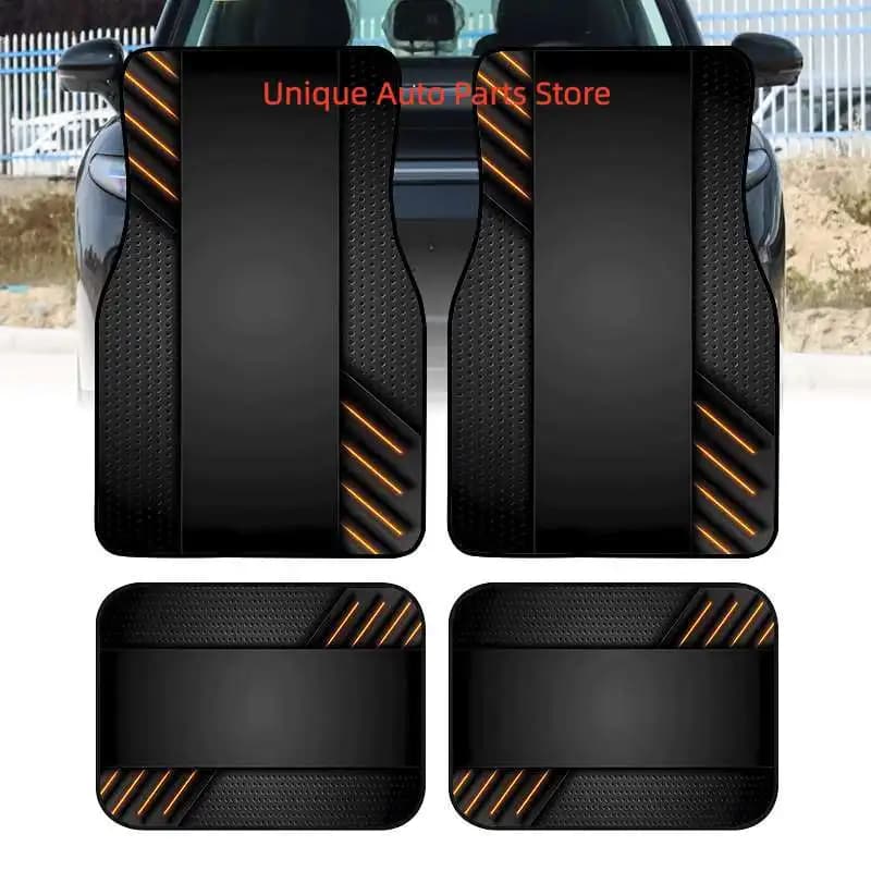 Tappetini per auto stampati 2D, 4 pezzi, resistenti, sicuri e pratici, idea regalo, durevoli, adatti per camion, S
